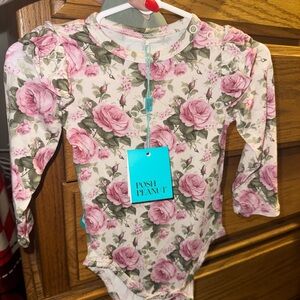 Posh Peanut Floral Bodysuit and Leggings